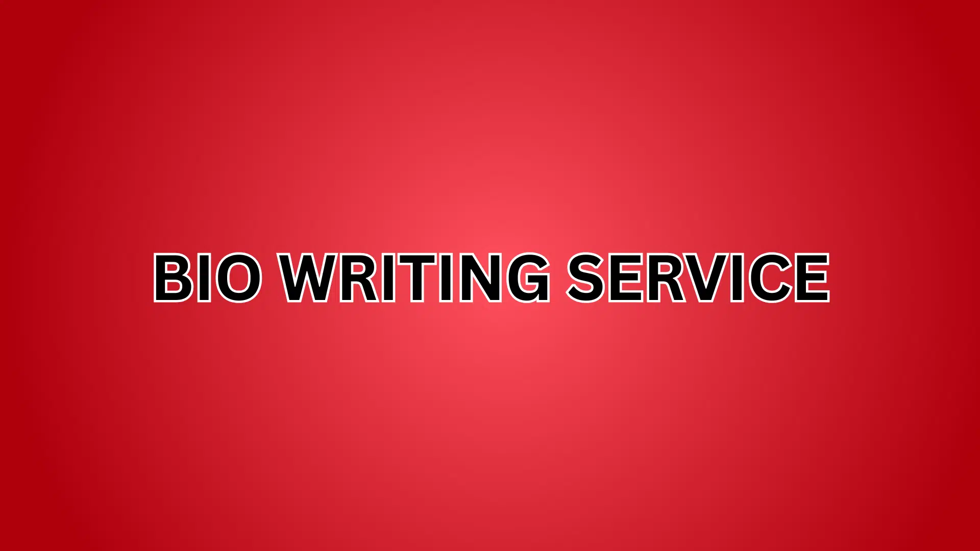 Bio Writing Service