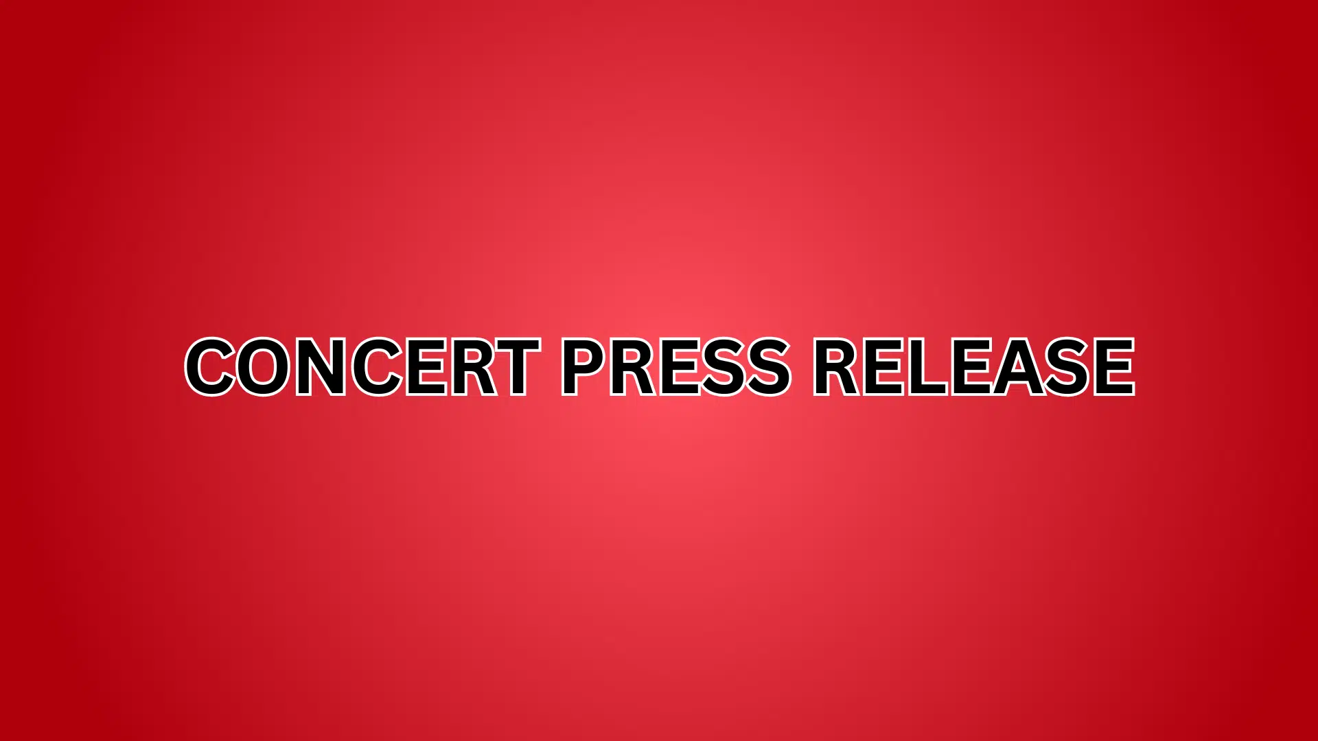 Concert Press Release