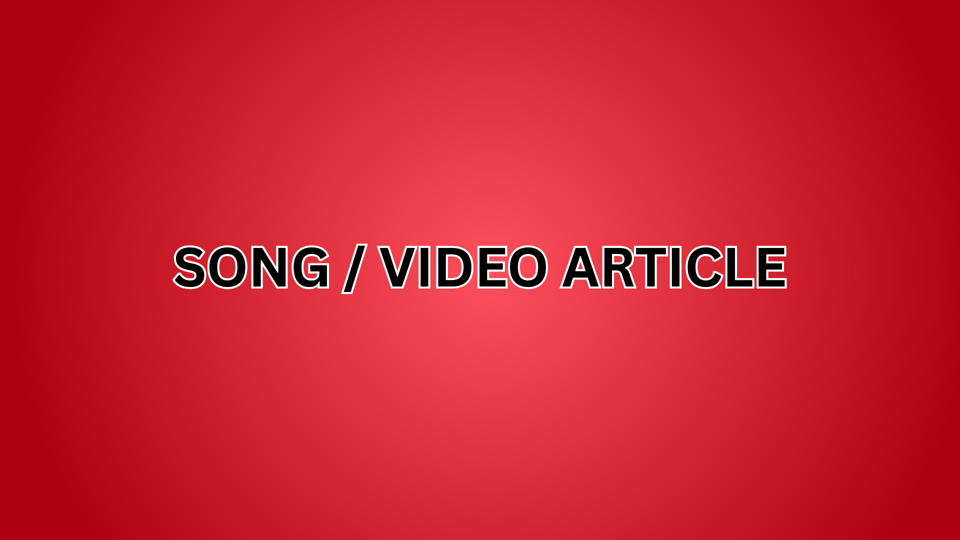 Song Article